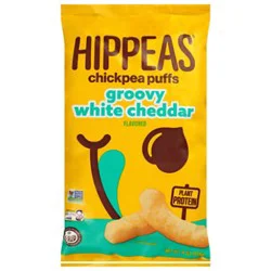 Hippeas Chickpea Puff Wh Cheddar - 4 Oz