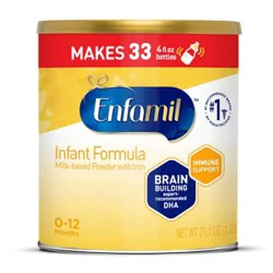 Enfamil Infant Formula Milk Based 0-12 Months With Iron Powder Can - 21.1 Oz