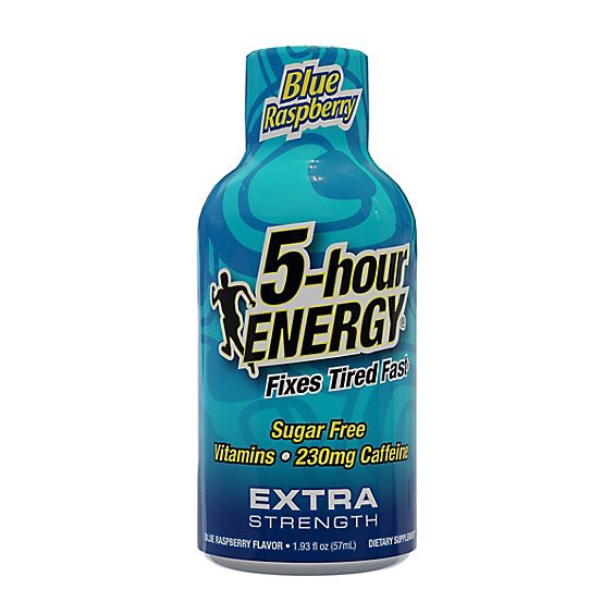 slide 1 of 1, 5-Hour Energy Blue Raspberry Extra Strength Shot - 1.93 Fl. Oz., 1.93 fl oz