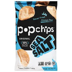 Popchips Popped Chip Snack Potato Sea Salt - 5 Oz