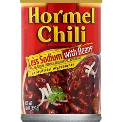Hormel Chili With Beans Less Sodium - 15 Oz