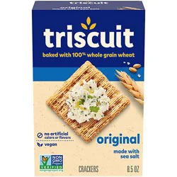 Triscuit Original Whole Grain Wheat Crackers Vegan Crackers - 8.5 Oz
