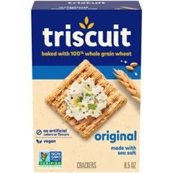 Triscuit Original Whole Grain Wheat Crackers Vegan Crackers - 8.5 Oz