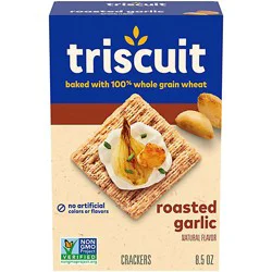 Triscuit Roasted Garlic Whole Grain Wheat Crackers - 8.5 Oz