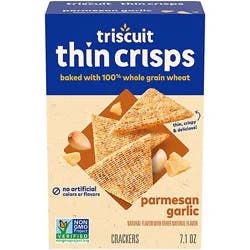 Triscuit Thin Crisps Parmesan Garlic Whole Grain Wheat Crackers - 7.1 Oz