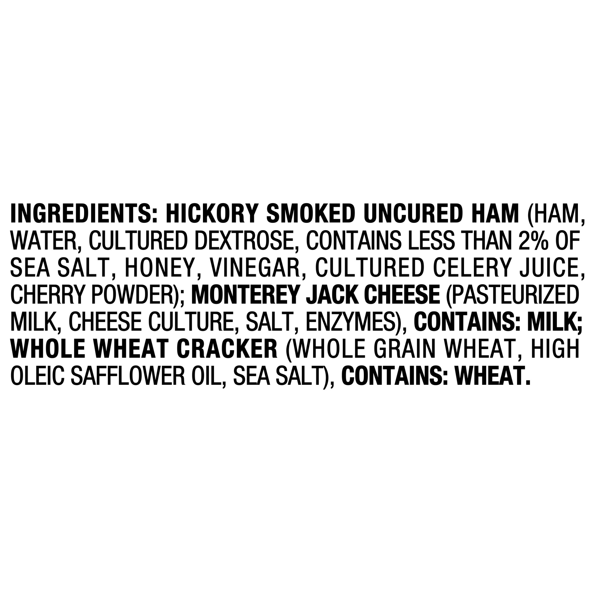 slide 10 of 10, Oscar Mayer Natural Plate with Ham, Monterey Jack Cheese and Crackers - 3.3oz, 