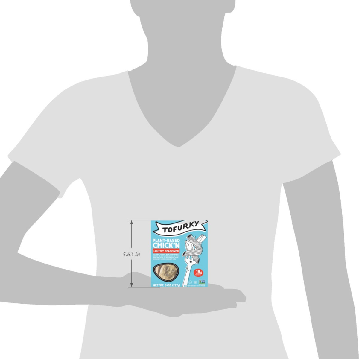 slide 5 of 9, Tofurky Lightly Seasoned Chick N - 8 Oz, 8 oz