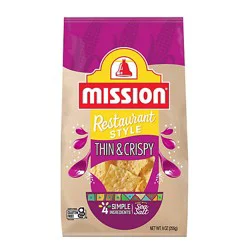 Mission Thin & Crispy Yellow Corn Tortilla Chips - 9 Oz