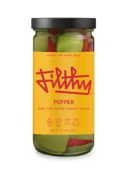 Filthy Pepper Olives - 8 Oz