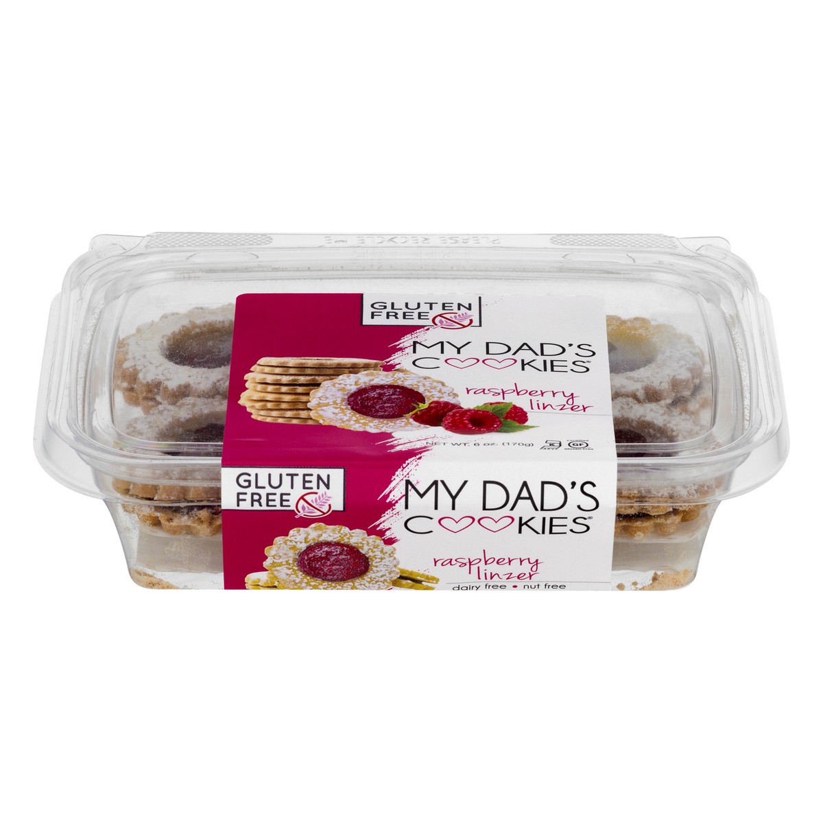 slide 3 of 11, My Dads Cookie Gluten Free Raspberry Linzer - 6 Oz, 6 oz