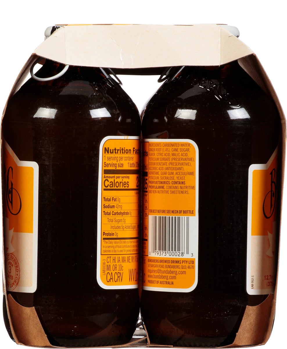 slide 2 of 12, Bundaberg Diet Ginger Beer - 4-12.7 Fl. Oz., 1500 ml