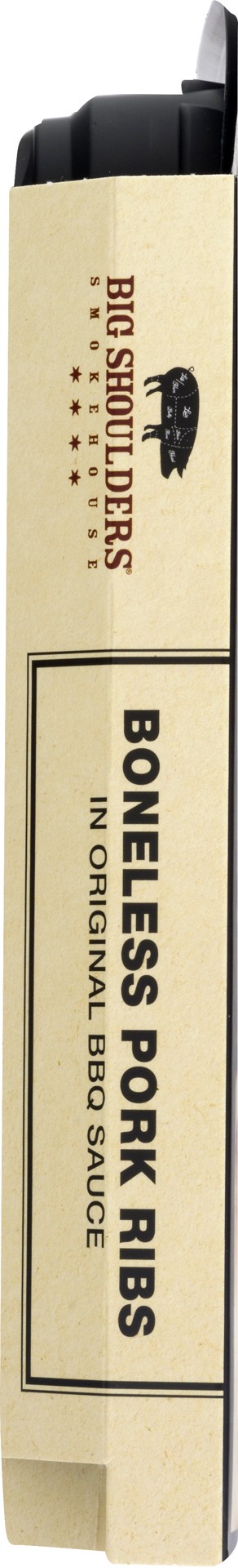 slide 5 of 12, Big Shoulders Boneless Ribs In Bbq Sauce - 16 Oz, 16 oz