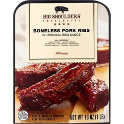 Big Shoulders Boneless Ribs In Bbq Sauce - 16 Oz