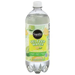 Signature Select Lemon Lime Seltzer Water - 1 Liter