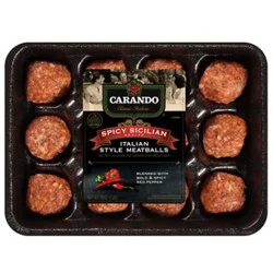 Carando Italian Style Sicilian Recipe Hot Meatballs - 16 Oz