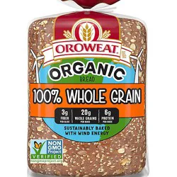 Oroweat Organic 100% Whole Grain Bread - 27 Oz