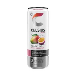 Celsius Energy Drink Sparkling Mango Passion Fruit - 12 Oz