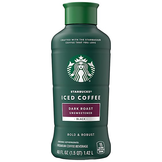 slide 1 of 10, Starbucks Premium Coffee Dark Roast Iced Coffee - 48 Fl. Oz., 48 fl oz
