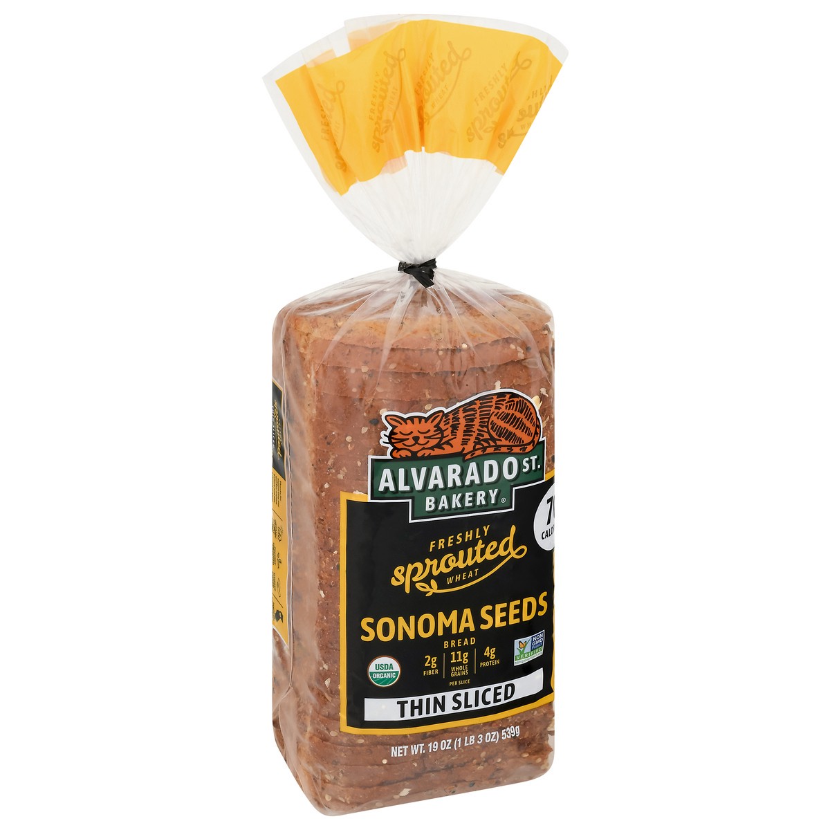 slide 3 of 12, Alvarado Street Bakery Sprouted Sonoma Seeds Thin Sliced Bread - 19 Oz, 19 oz