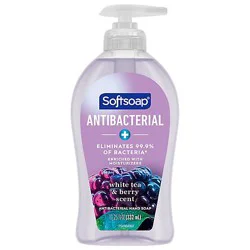 Softsoap Antibacterial Liquid Hand Soap Pump White Tea And Berry - 11.25 Fl. Oz.