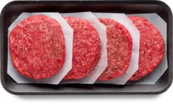 Grass Fed 85% Lean 15% Fat Ground Beef Hamburger Patties 4 Count - 1.00 Lb