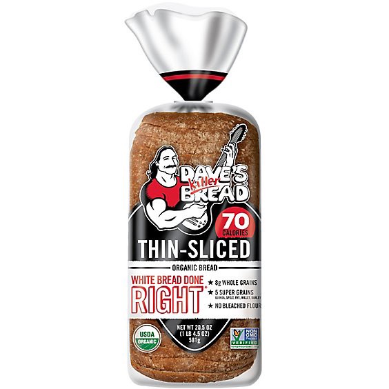 slide 1 of 1, Daves Killer Bread White Done Right Thin - 20.5 Oz, 20.5 oz