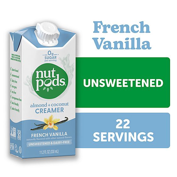 slide 1 of 1, Nutpods Creamer Dairy-Free Unsweetened French Vanilla - 11.2 Fl. Oz., 11.2 fl oz