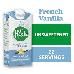 Nutpods Creamer Dairy-Free Unsweetened French Vanilla - 11.2 Fl. Oz.