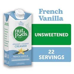 Nutpods Creamer Dairy-Free Unsweetened French Vanilla - 11.2 Fl. Oz.