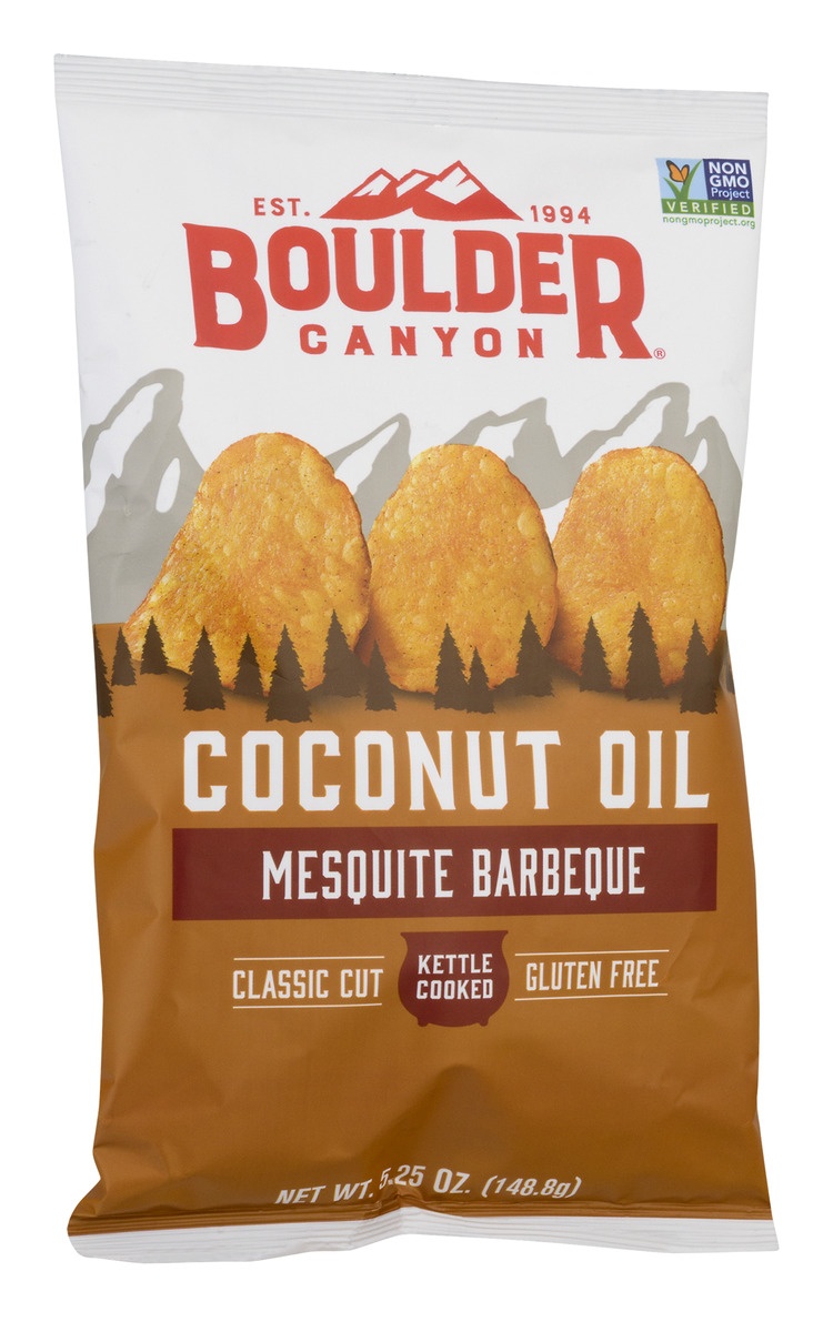 slide 2 of 11, Boulder Canyon Coconut Oil Mesquite Barbecue Kettle Chips, 5.25 oz