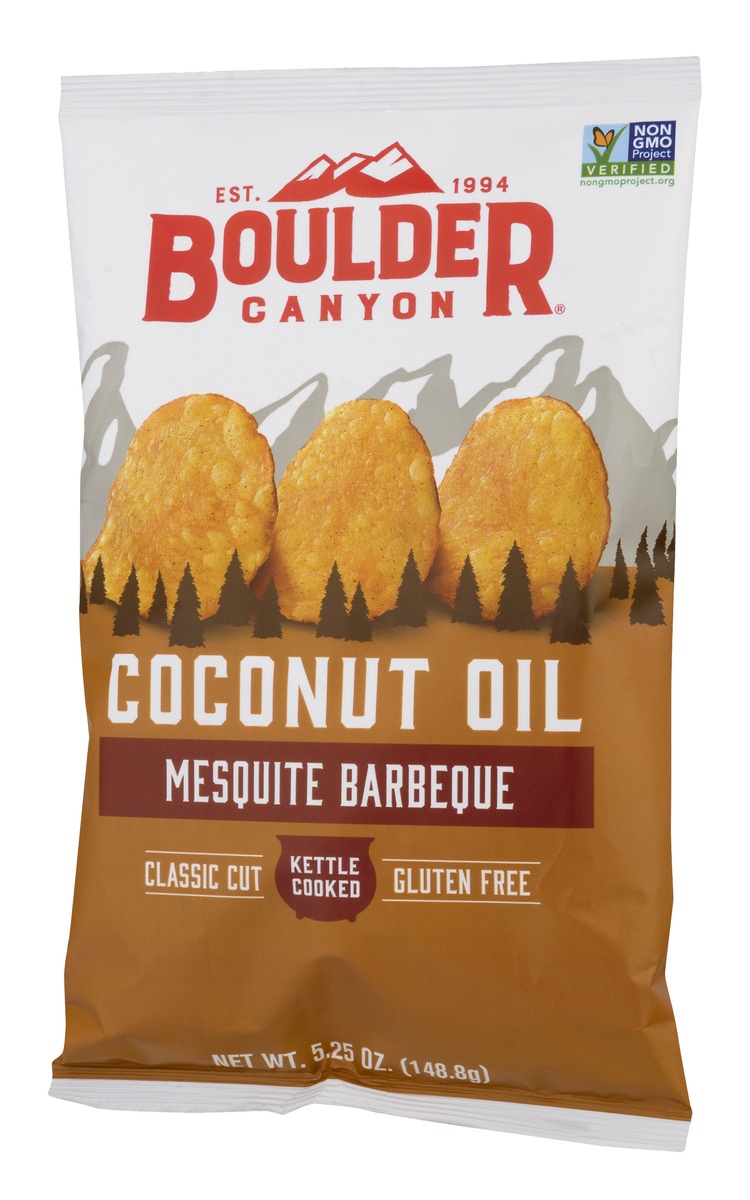 slide 4 of 11, Boulder Canyon Coconut Oil Mesquite Barbecue Kettle Chips, 5.25 oz