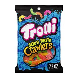 Trolli Sour Brite Crawlers Fruit Flavors Gummy Worms - 7.2 Oz