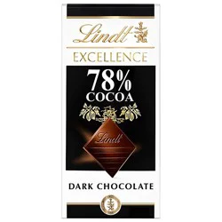 Lindt Excellence 78% Cocoa Dark Chocolate Candy Bar - 3.5 Oz