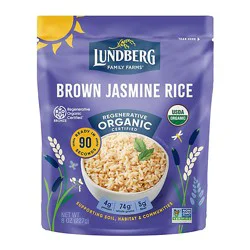Lundberg Family Farms Regenerative Organic Certified Brown Jasmine 90-Second Rice - 8 Oz