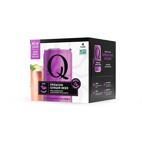 slide 1 of 1, Q Mixers Premium Ginger Beer - 8-7.5 Fl. Oz., 30 fl oz