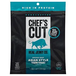 Chefs Cut Real Jerky Co. Real Steak Jerky Asian Style Teriyaki - 2.5 Oz