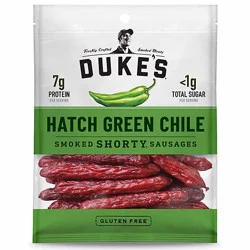 Duke's Hatch Green Chile Smoked Shorty Sausages - 5 Oz