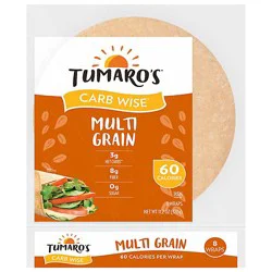 Tumaros Wrap Low Carb Mltigr - 8 Each