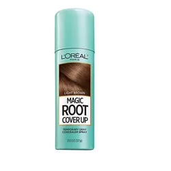 L'oreal Paris Magic Root Cover Up Temporary Concealer Spray For Gray Light Brown - 2 Oz