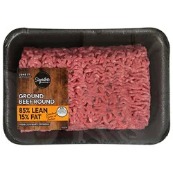 Signature Select/farms 85% Lean 15% Fat All Natural Ground Round - Lb