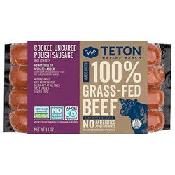 Teton Waters Ranch Uncured Polish Beef Sausage - 12 Oz