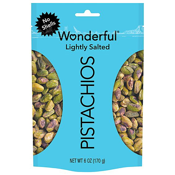 slide 1 of 1, Wonderful Pistachios No Shells Roasted & Lightly Salted - 6 Oz, 6 oz