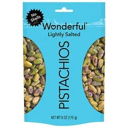 Wonderful Pistachios No Shells Roasted & Lightly Salted - 6 Oz
