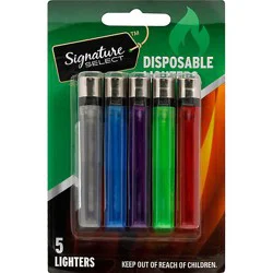 Signature Select Disposable Lighter - 5 Count