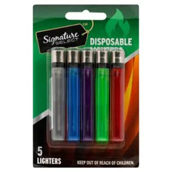 Signature Select Disposable Lighter - 5 Count