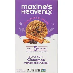 Maxines Heavenly Cookies Cinnamon Oatmeal Raisin - 7.41 Oz