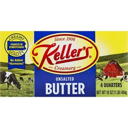 Kellers Unsalted Elgin Quarters - 1 Lb