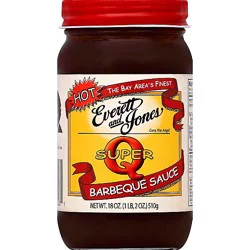 Everett And Jones Super Hot Barbeque Sauce - 18 Oz