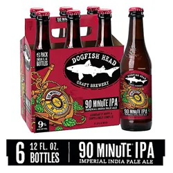 Dogfish Head Beer Ipa 90 Minute Pack In Bottles - 6-12 Fl. Oz.