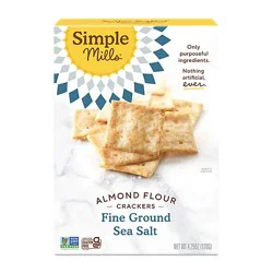 Simple Mills Fine Ground Sea Salt Almond Flour Crackers - 4.25 Oz